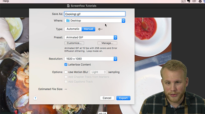 How to Export GIFs in ScreenFlow
